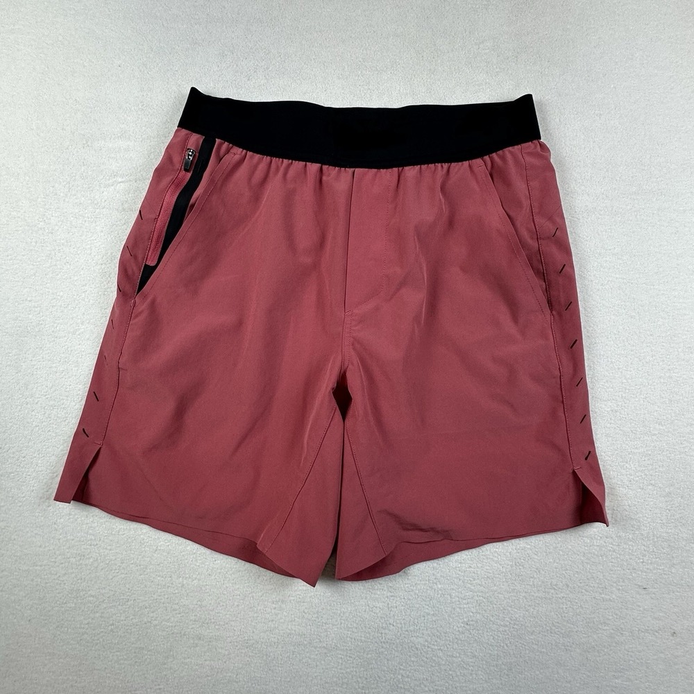 Ten Thousand The Interval Shorts Mens Small Red 7" Unlined Gym Training Stretch